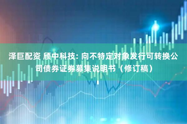 泽巨配资 颀中科技: 向不特定对象发行可转换公司债券证券募集说明书（修订稿）