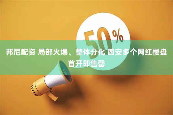 邦尼配资 局部火爆、整体分化 西安多个网红楼盘首开即售罄
