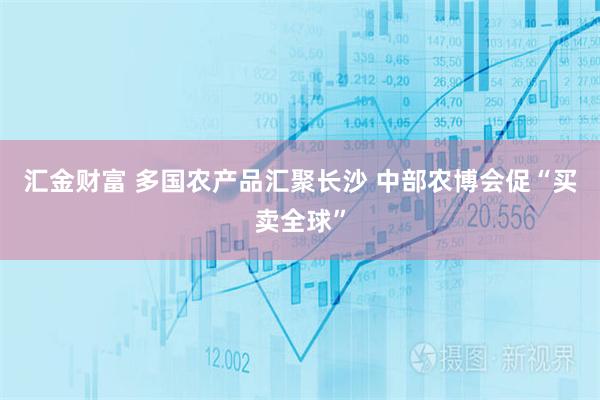 汇金财富 多国农产品汇聚长沙 中部农博会促“买卖全球”
